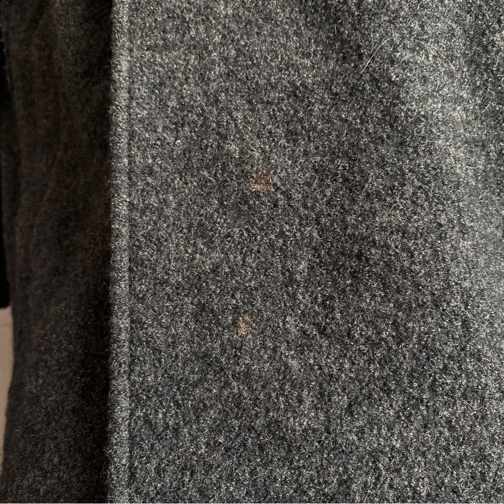 J. Crew Daphne Topcoat in Italian Boiled Wool Dark Gray Size 4 w/ Small Flaw - Picture 4 of 12